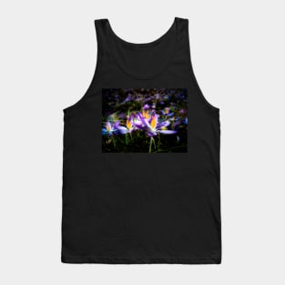 purple flowers, flower meadow, spring, blossoms, floral Tank Top